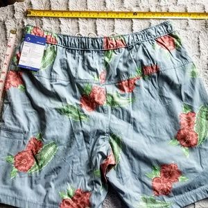 New Men's Large Floral Swim Trunks Shorts NWT